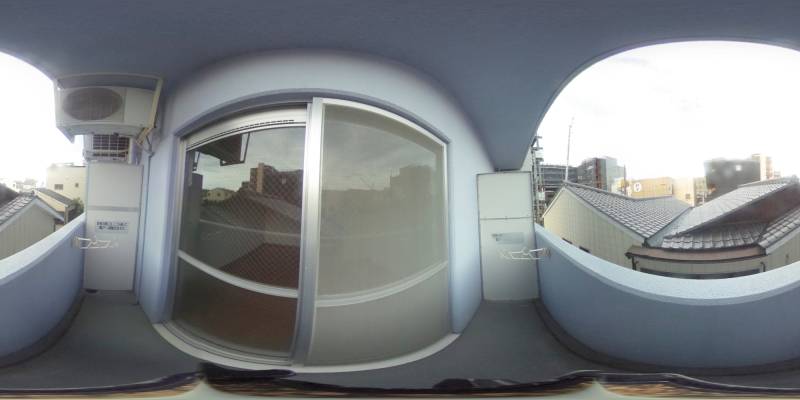 パノラマ画像バルコニー