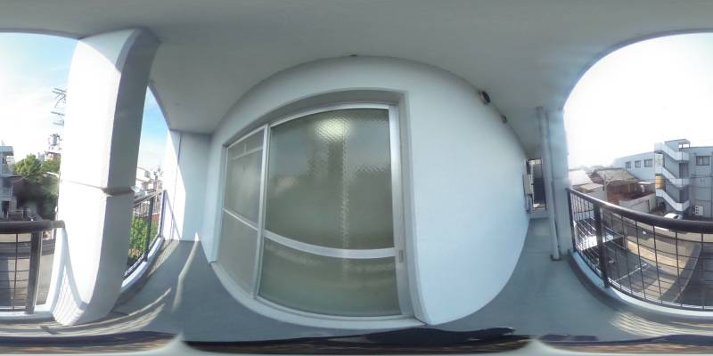 パノラマ画像バルコニー