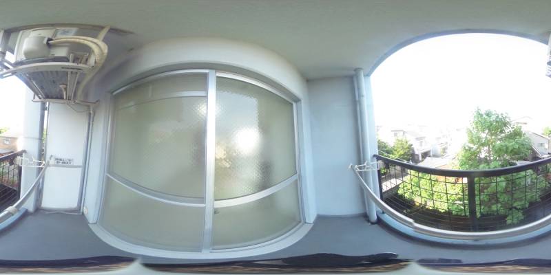 パノラマ画像バルコニー