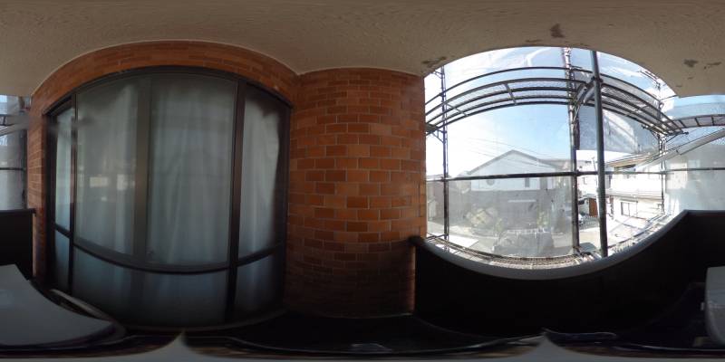 パノラマ画像バルコニー