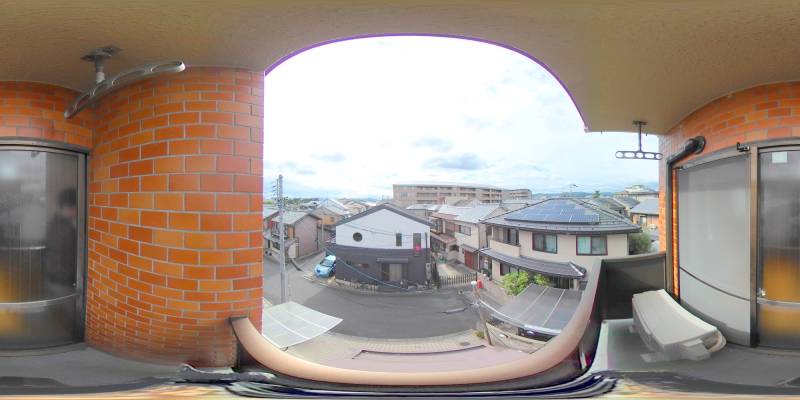 パノラマ画像バルコニー