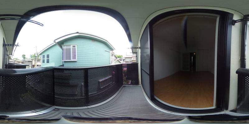 パノラマ画像バルコニー