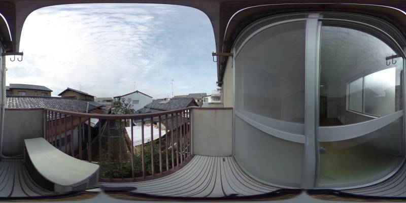 パノラマ画像バルコニー