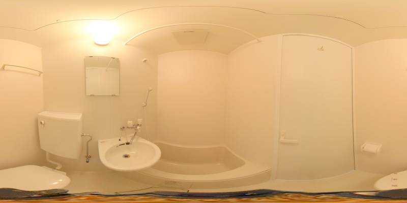 パノラマ画像バスルーム