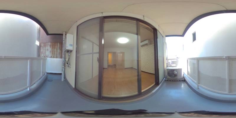 パノラマ画像バルコニー