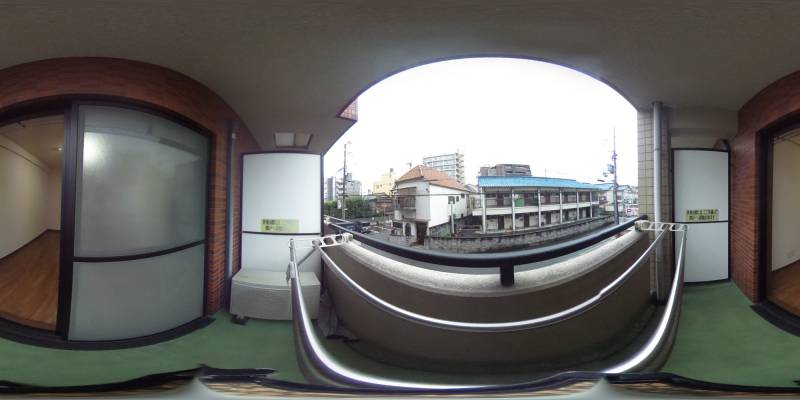 パノラマ画像バルコニー