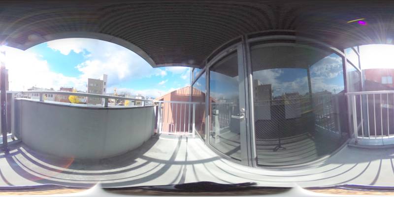 パノラマ画像バルコニー