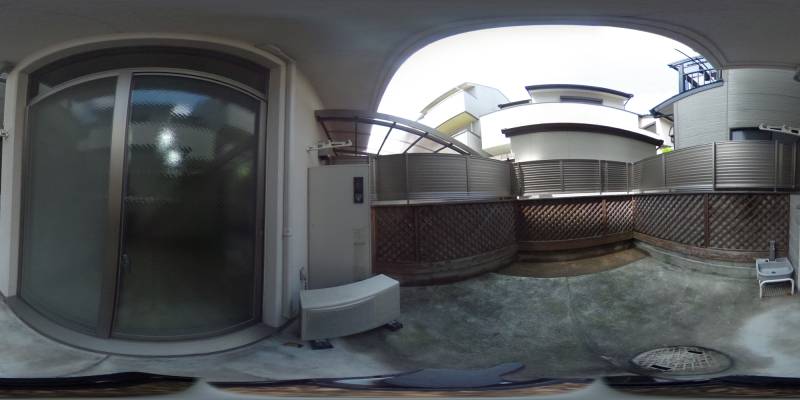 パノラマ画像バルコニー