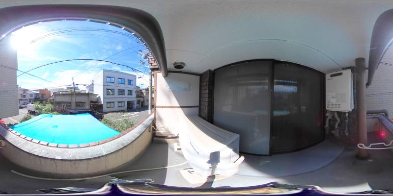 パノラマ画像バルコニー