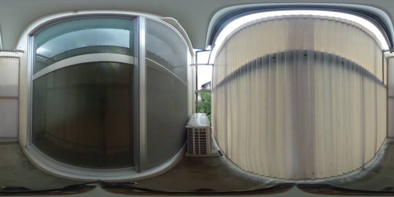 パノラマ画像バルコニー