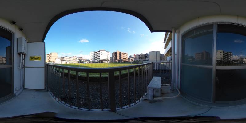 パノラマ画像バルコニー