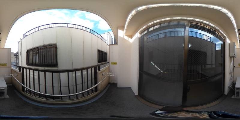 パノラマ画像バルコニー