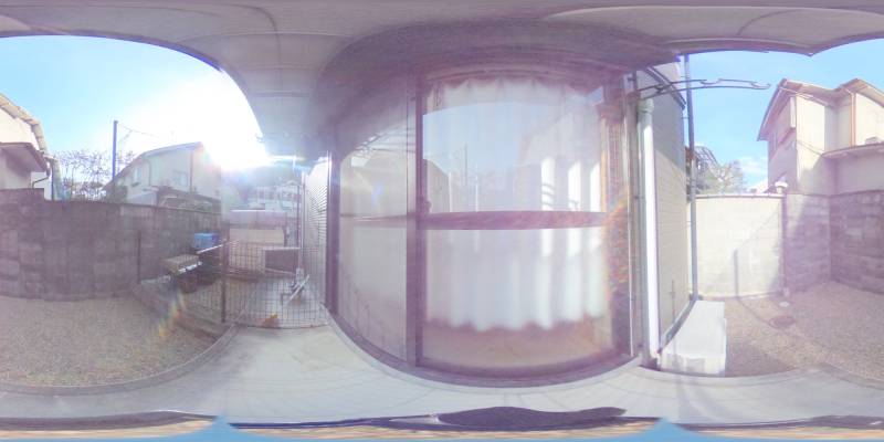 パノラマ画像バルコニー