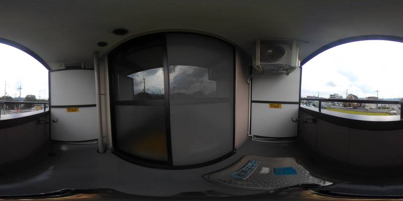 パノラマ画像バルコニー