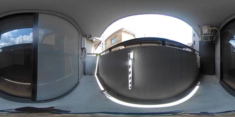 パノラマ画像バルコニー