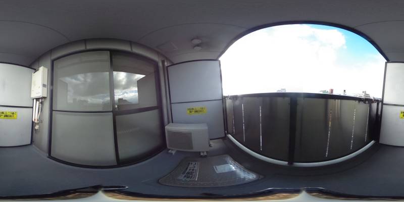 パノラマ画像バルコニー