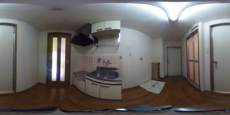 パノラマ画像キッチン