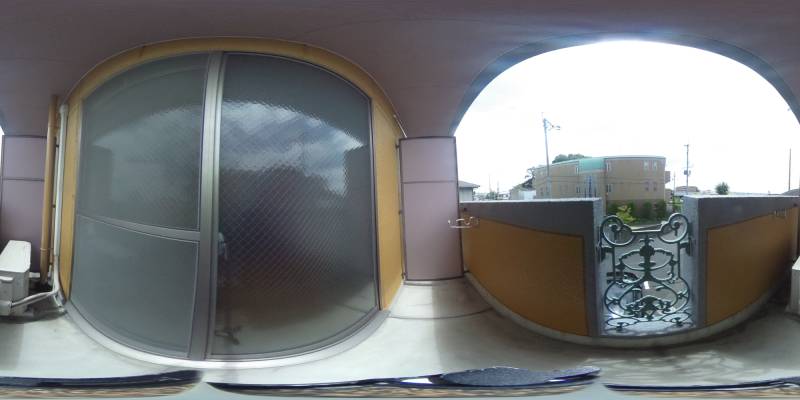 パノラマ画像バルコニー