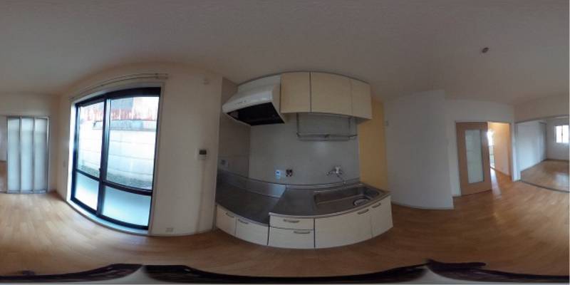 パノラマ画像キッチン