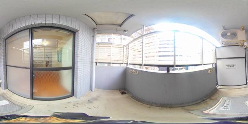 パノラマ画像バルコニー