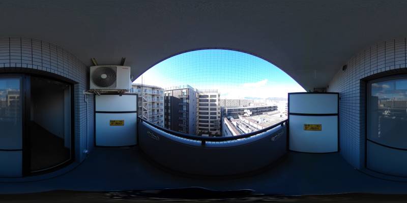 パノラマ画像バルコニー