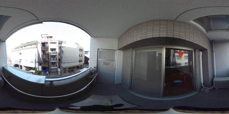 パノラマ画像バルコニー