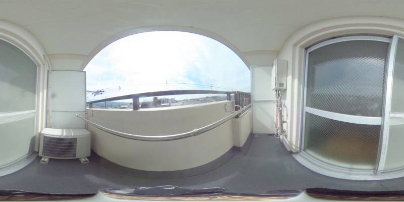 パノラマ画像バルコニー