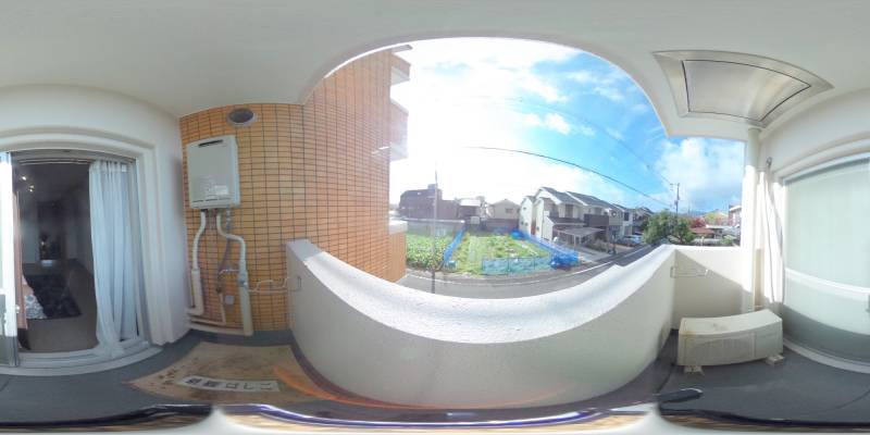 パノラマ画像バルコニー