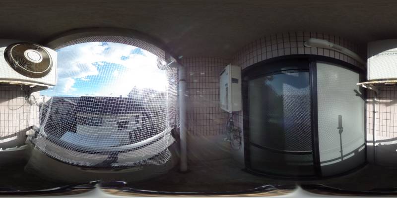 パノラマ画像バルコニー