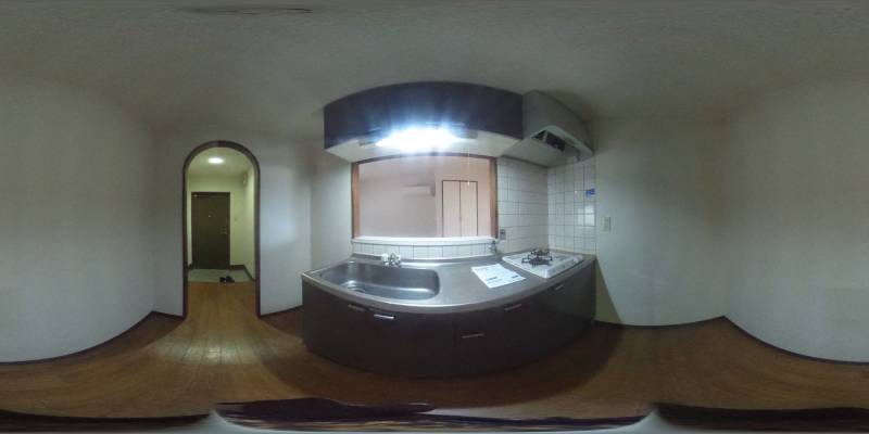 パノラマ画像キッチン