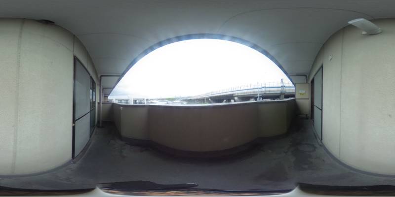 パノラマ画像バルコニー