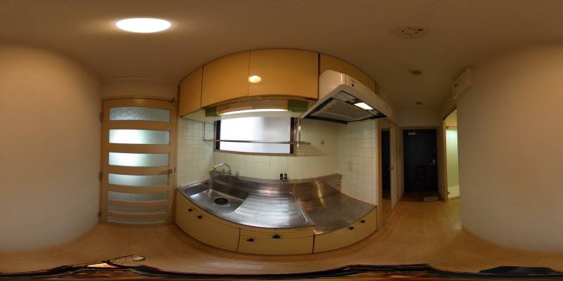 パノラマ画像キッチン