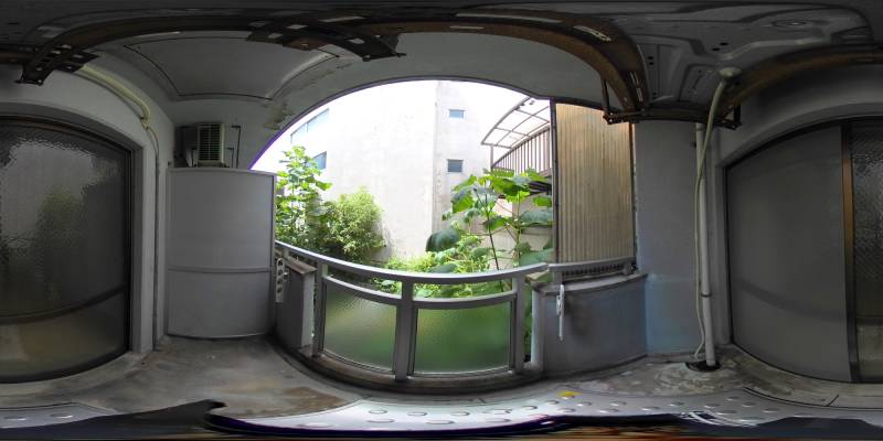 パノラマ画像バルコニー