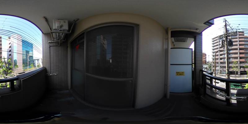 パノラマ画像バルコニー