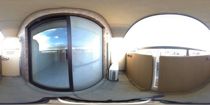 パノラマ画像バルコニー