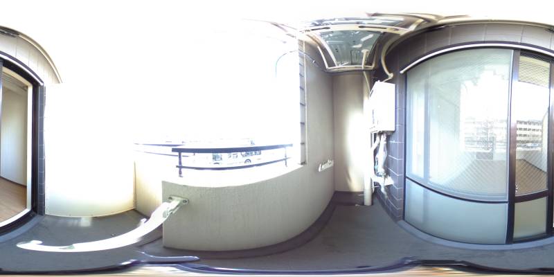 パノラマ画像バルコニー