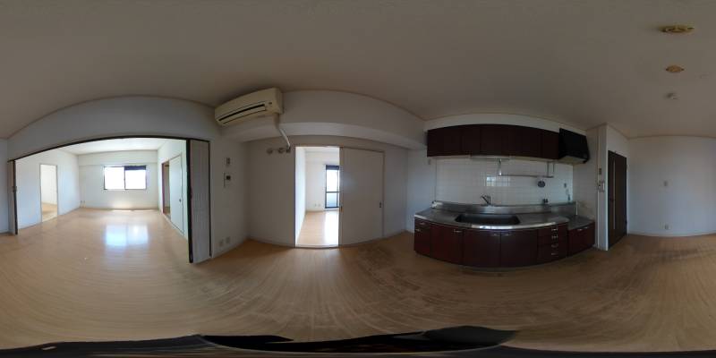 パノラマ画像キッチン