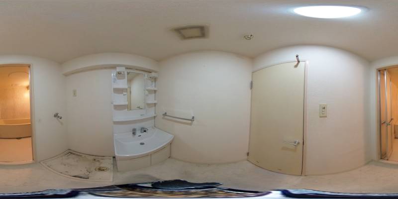 パノラマ画像洗面所