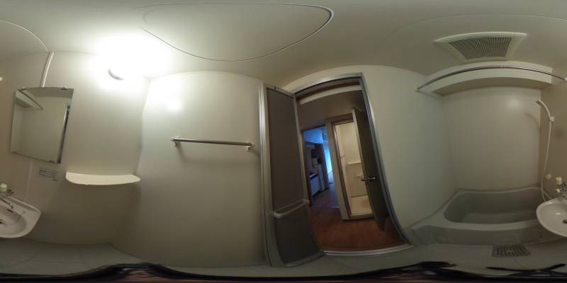 パノラマ画像バスルーム