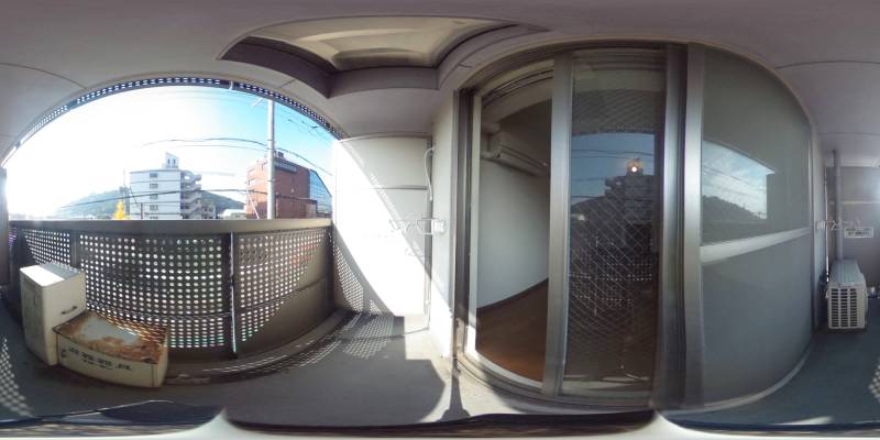 パノラマ画像バルコニー
