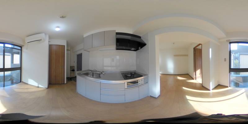 パノラマ画像キッチン