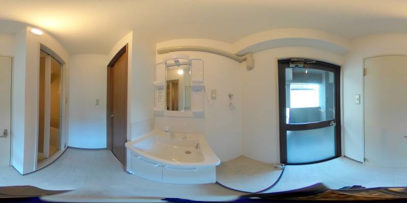 パノラマ画像洗面所