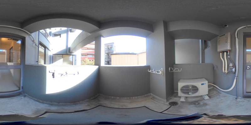 パノラマ画像バルコニー