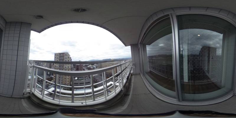 パノラマ画像バルコニー