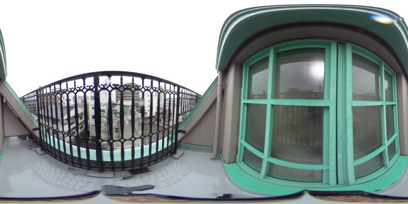 パノラマ画像バルコニー