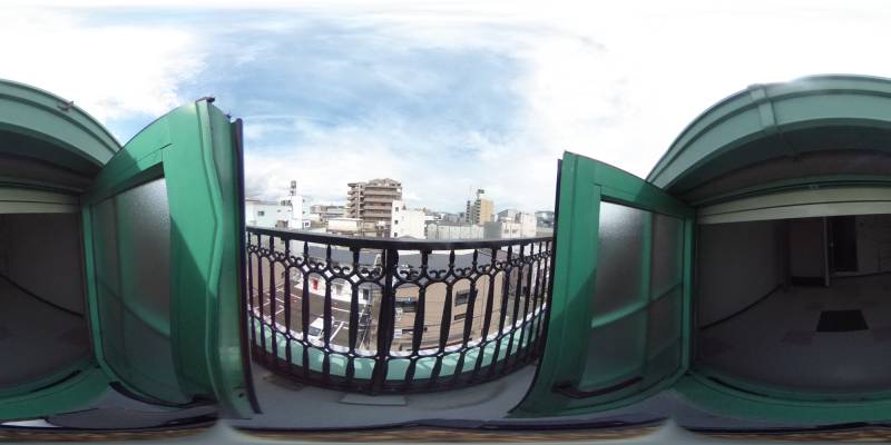 パノラマ画像バルコニー