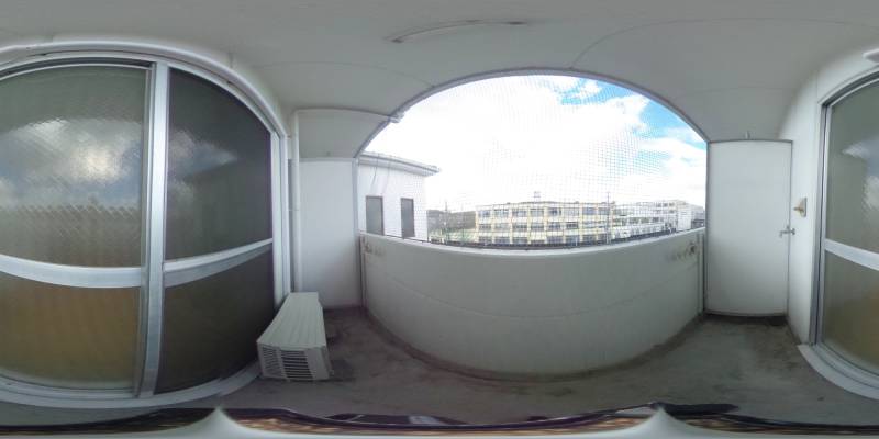 パノラマ画像バルコニー