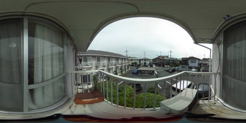 パノラマ画像バルコニー