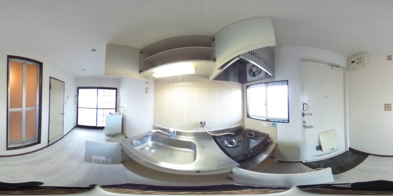 パノラマ画像キッチン