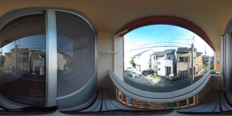 パノラマ画像バルコニー